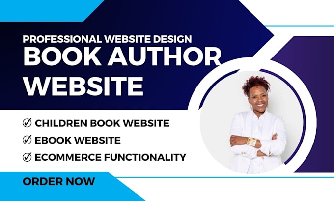 design children book author website, author website design on wix, wordpress