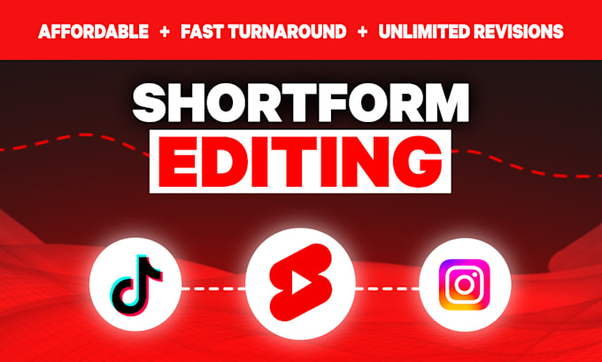do viral shortform editing for tiktok and reels and shorts