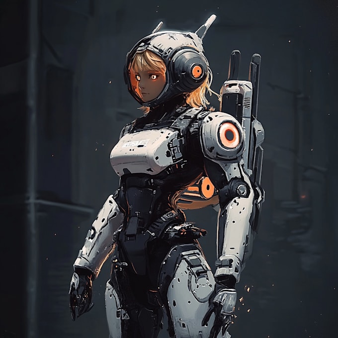 draw or design mechs robots concepts