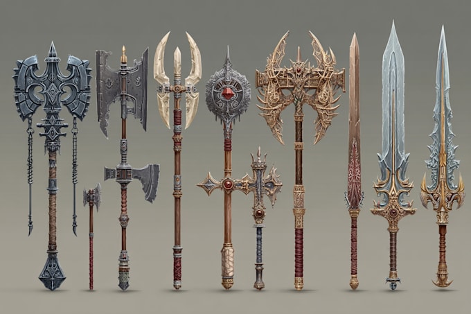 design your fantasy and dnd weapons