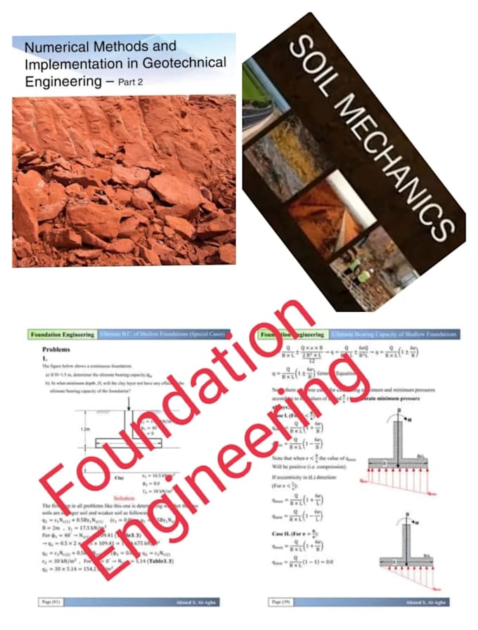help in geotechnical engineering projects and soil machinic