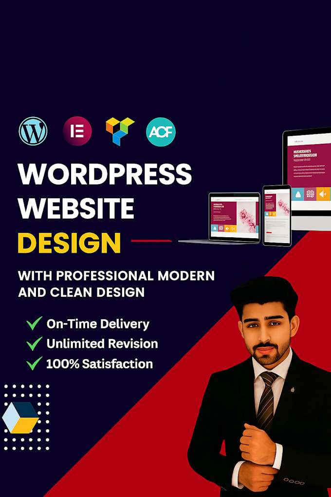 design a responsive wordpress website or high converting landing page