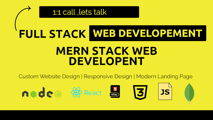 be your full stack developer as mern stack developer for website development