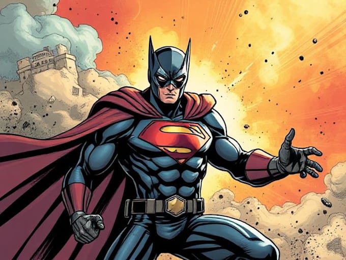create amazing design and super hero manga art