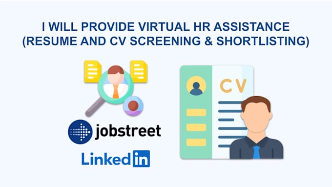 do CV and resume screening and shortlisting