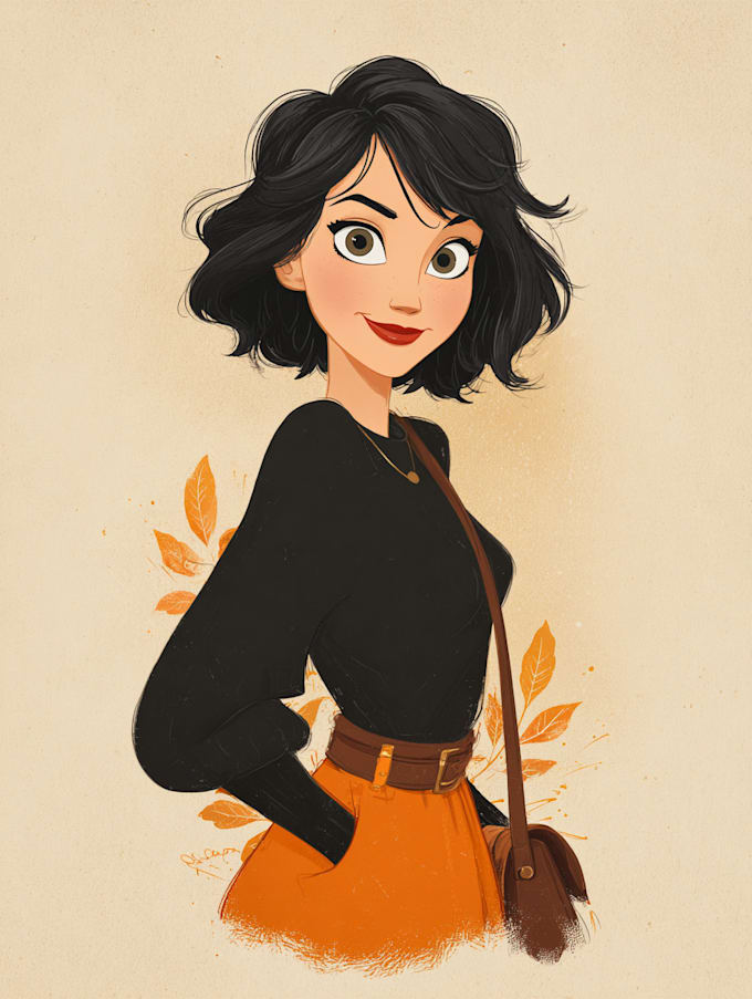 make a disney cartoon portrait