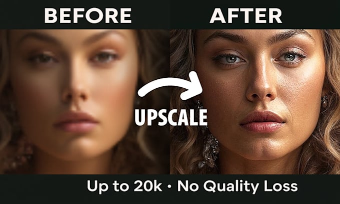 upscale your image or visual up to 20k resolution