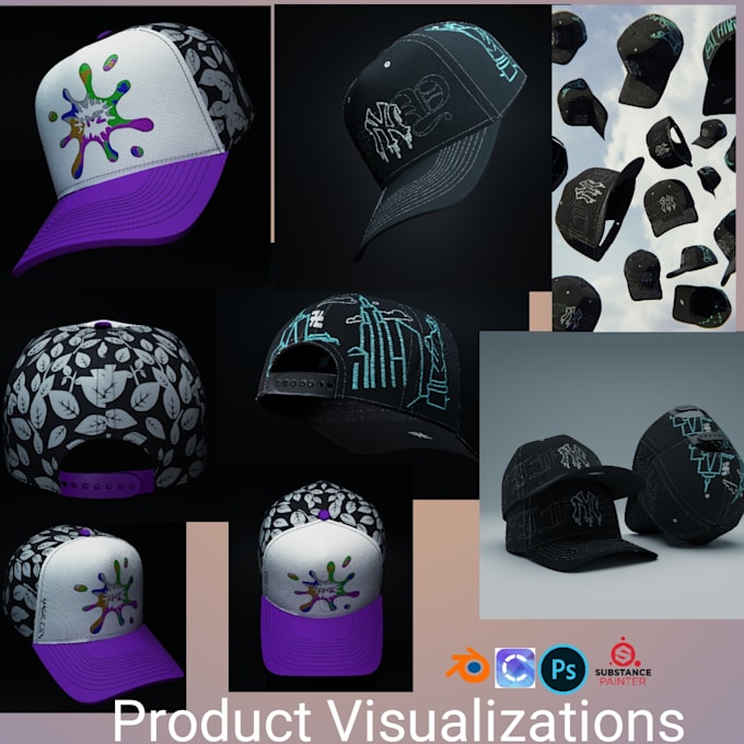 make cap modeling , texturing, image and animation