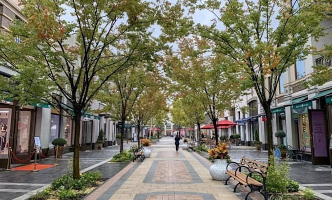 design modern urban streetscapes, plazas, and public spaces