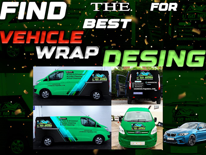design a professional custom car wrap for your brand