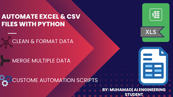 automate excel or CSV workflows with python scripts