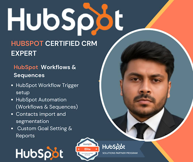 set up hubspot CRM, integrate hubspot apis, workflows sequences for businesses