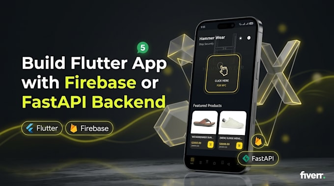 build flutter app with firebase or fastapi backend