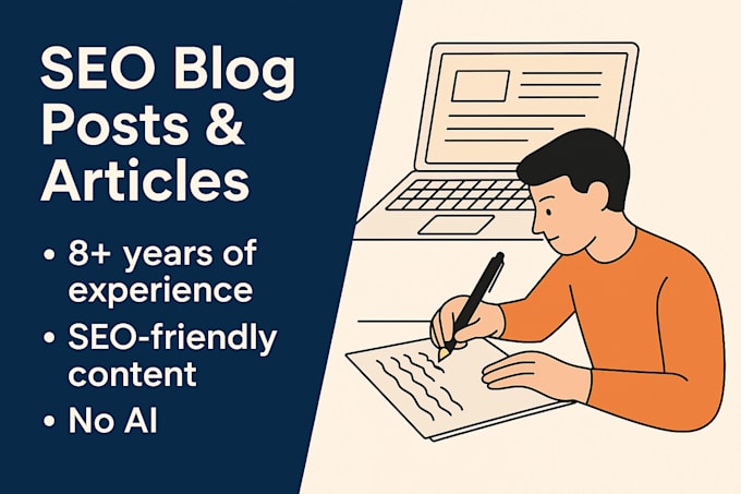 write SEO blog posts and articles with images