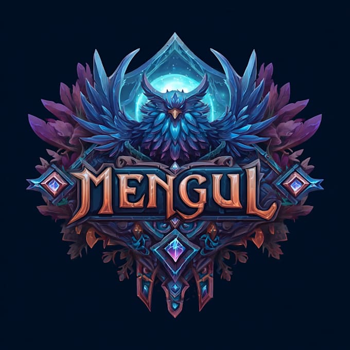 design fantasy game logo with cool unique magic style