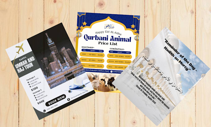 design an eye catching islamic flyer, brochure or poster
