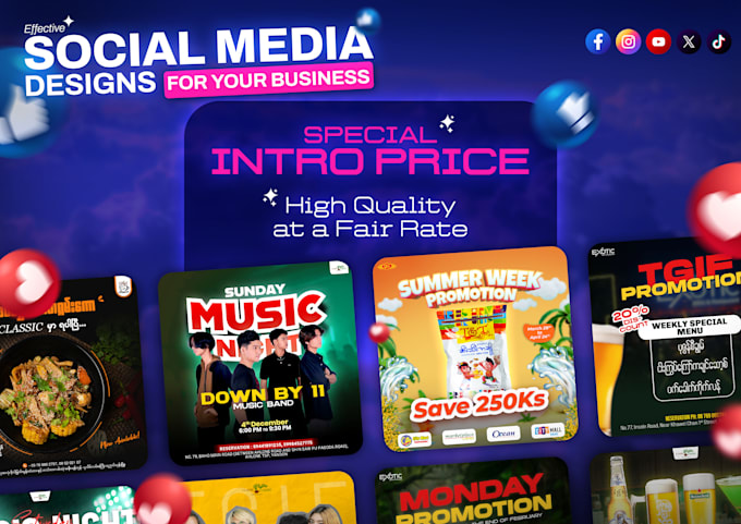 Create effective social media designs for your business by Liam_marz ...