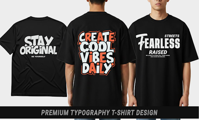 Design modern typography t shirt for pod streetwear brands by ...