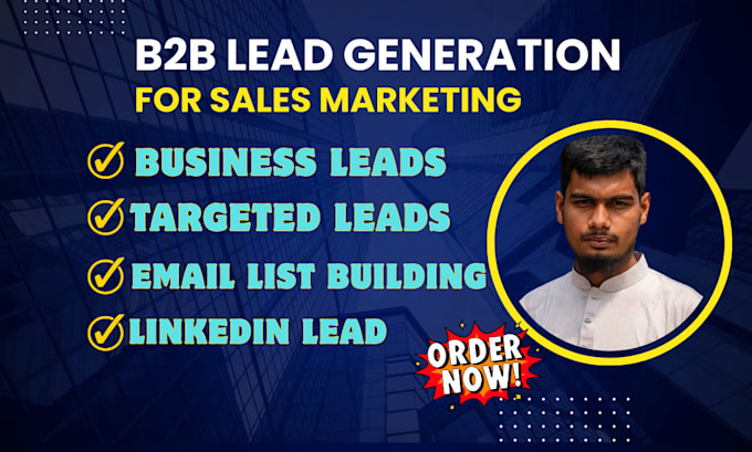do b2b lead generation, web research, and company email list