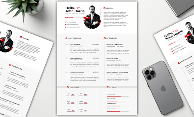 Perform professional resume design - Perform Professional Resume Design Cv Design And Cover Letter