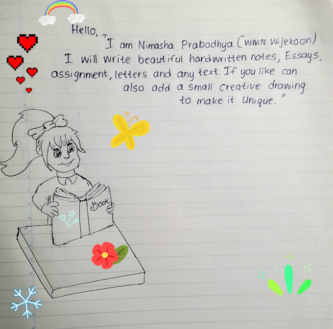 do custom handwritten notes and text