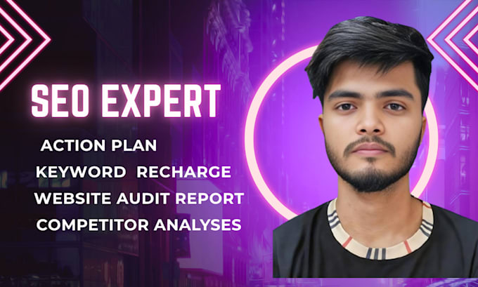 provide website seo audit report competitor analysis action plan