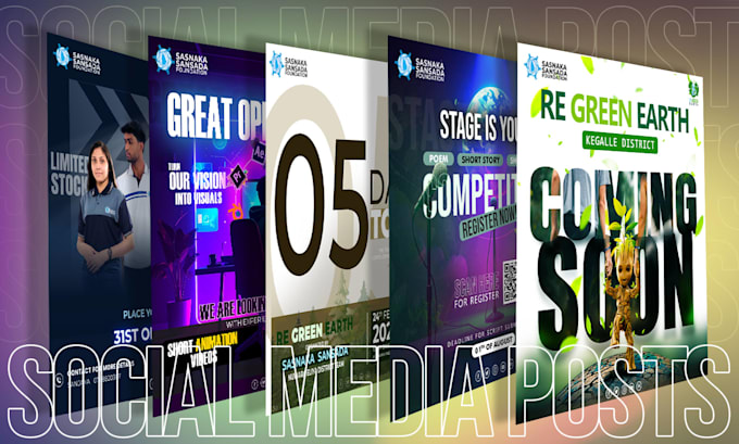 design a professional linkedin, facebook post within 2 hours