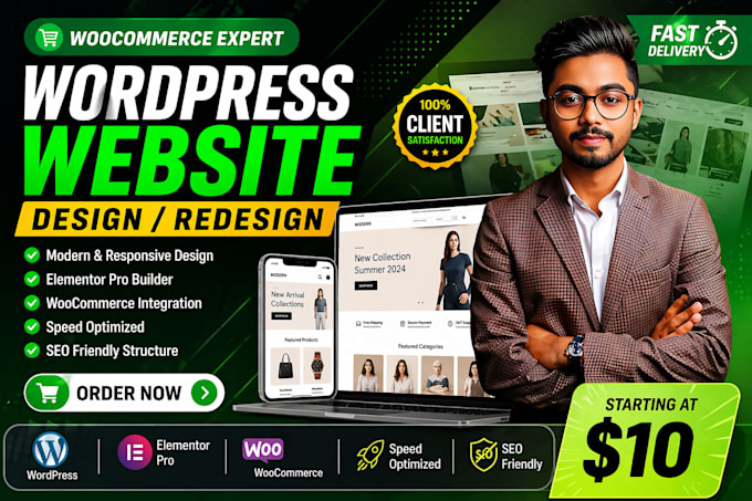 set up ecommerce website using elementor pro and woocommerce