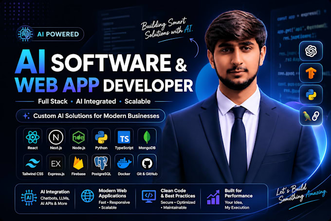 ai website development as full stack ai software developer with ai integration