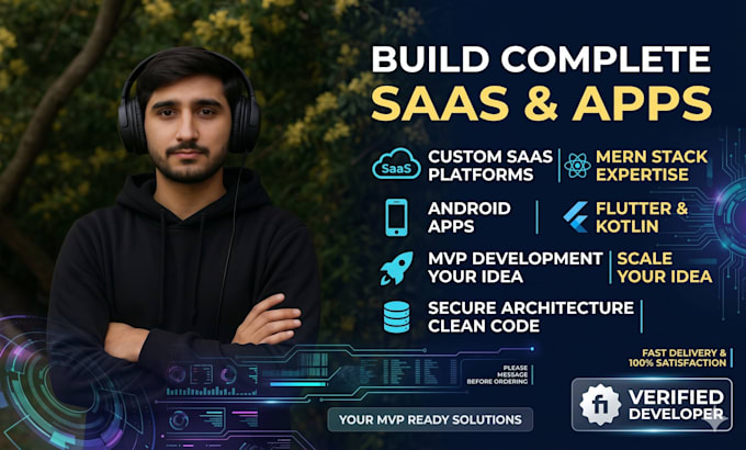 build a react saas website or flutter android app