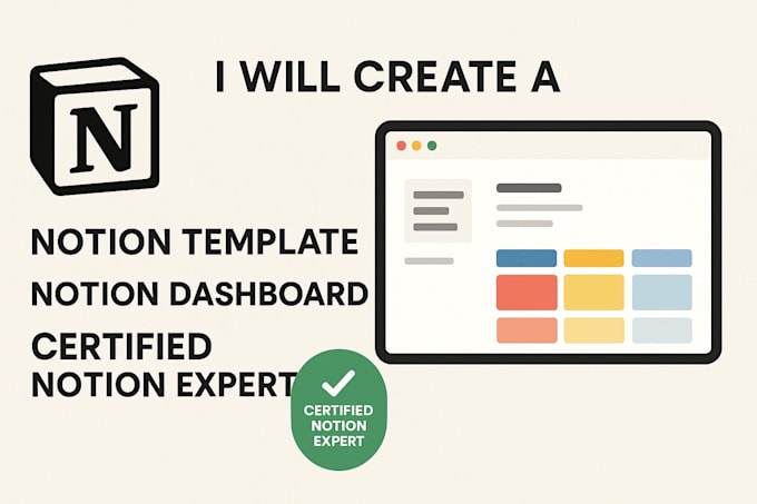 be your notion virtual assistant, notion consultant, notion expert, notion setup