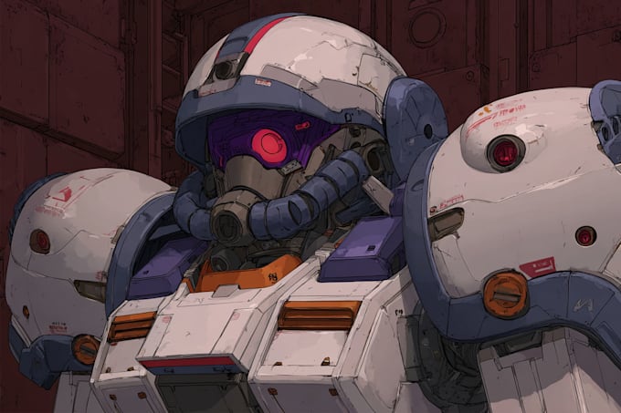 Draw a gundam and mecha robot concept art by Lorenarlando | Fiverr