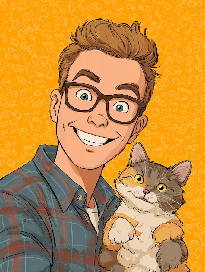 drawing a cartoon disney couple portrait