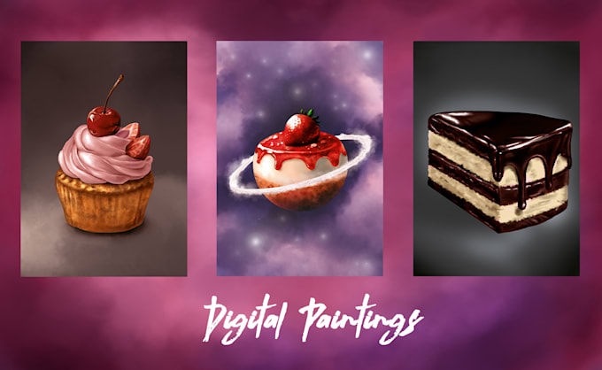 create stunning digital paintings and illustrations for you