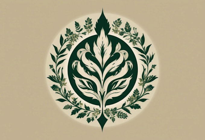 do botanical  logo with full branding