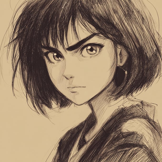 draw anime art commissions portrait for you