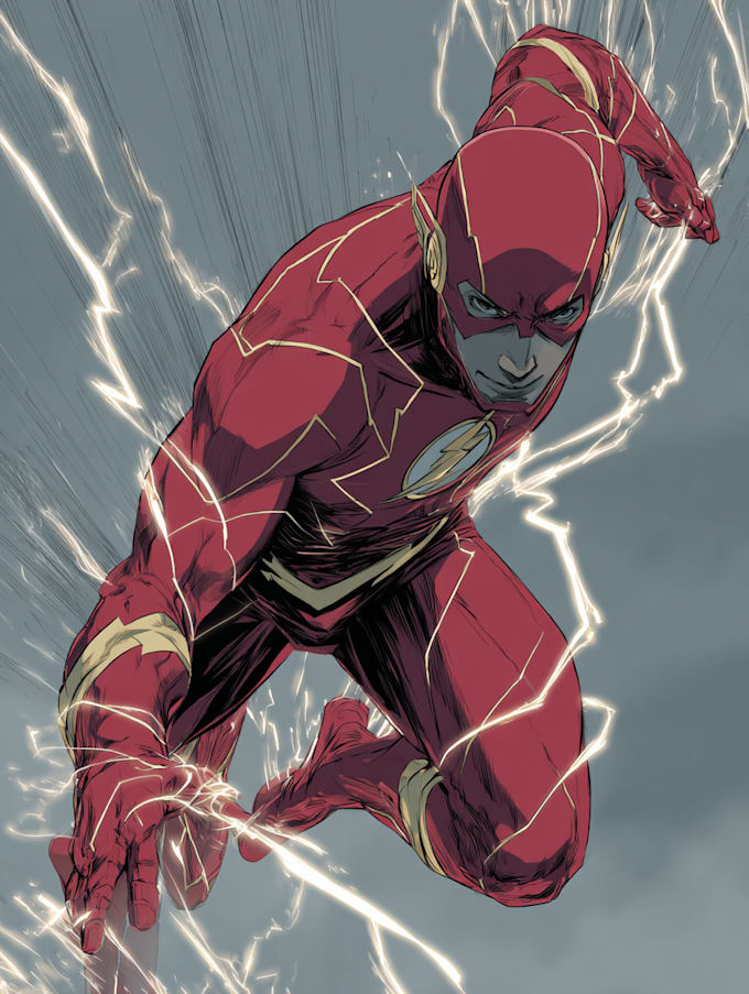make a cartoon comic book illustration