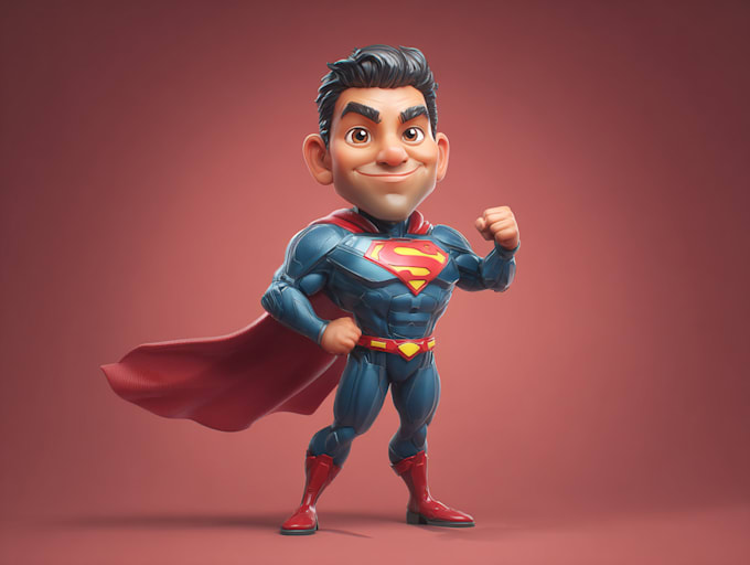 make a cartoon and caricature like super hero