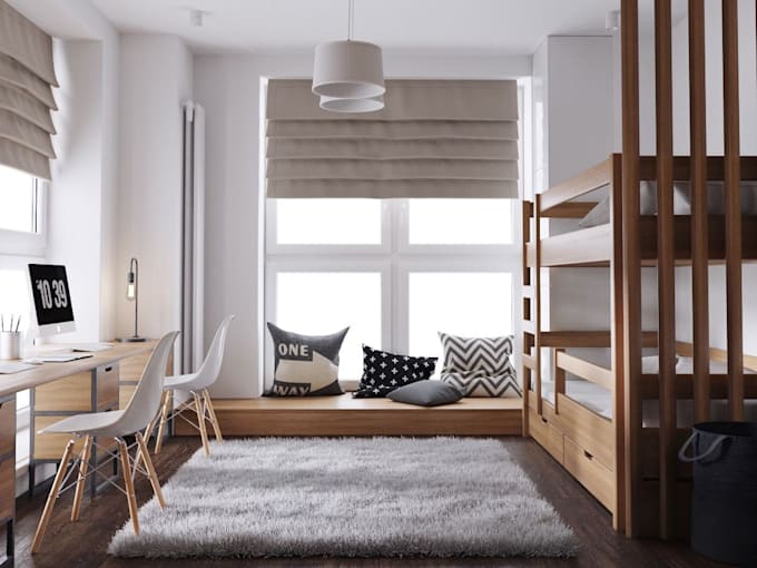 create realistic interior 3d visualization in 3ds max
