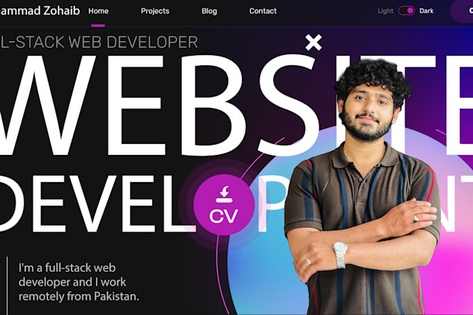 design websites front end back end full stack developer