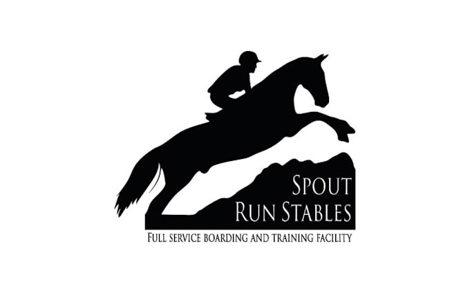 design professional classic horse jumping logo
