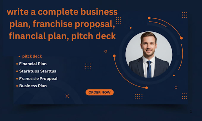 business plan franchise proposal financial plan pitch deck
