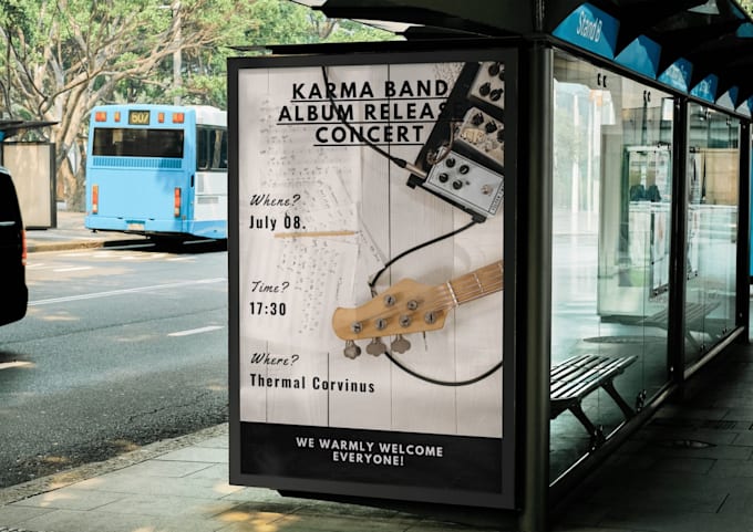Design a stunning concert poster or invitation for your event by Sara ...
