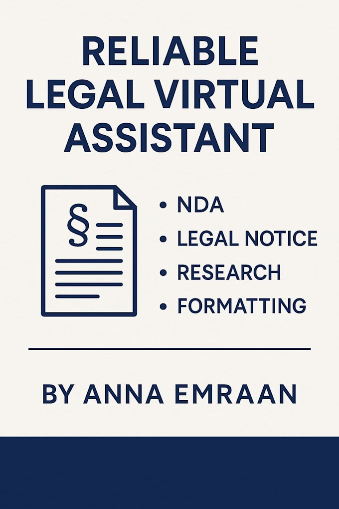 be your legal virtual assistant
