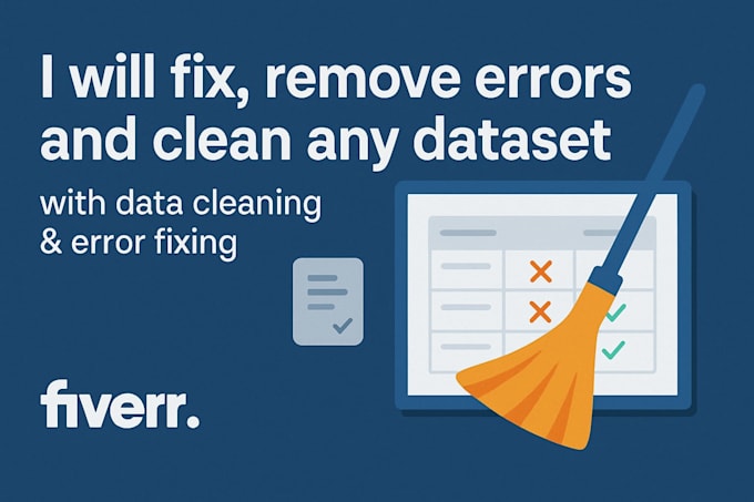 fix, remove errors and clean any dataset