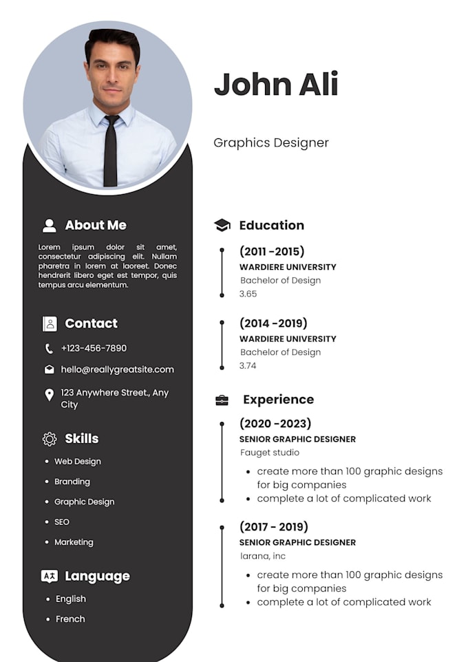 Create a professional resume cv - Create A Professional Resume Cv And Cover Letter Modern Style