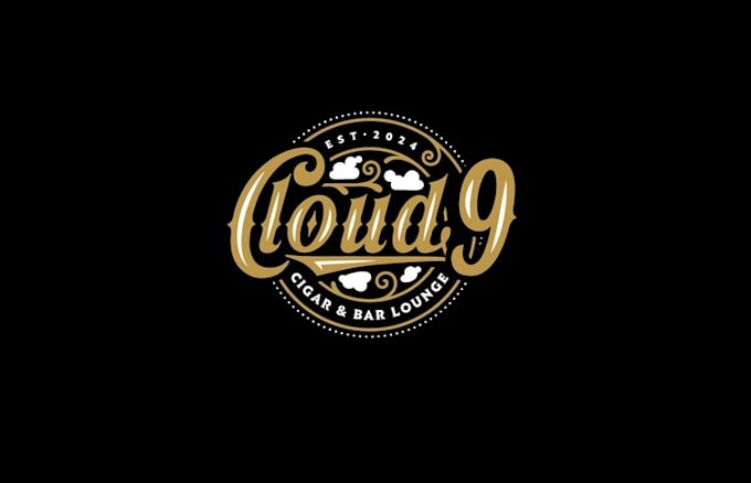 design cloud cigar lounge bar logo