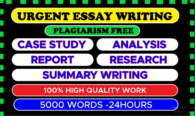do essay writing, case study analysis, report, research and summary writing