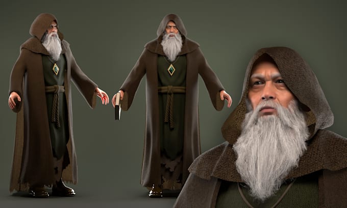 make 3d characters for games and films