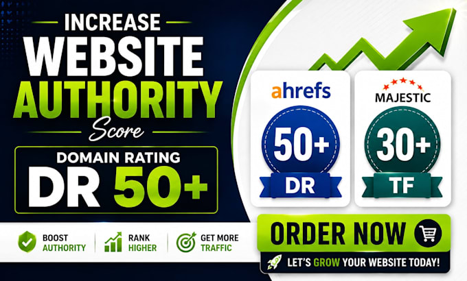 boost domain rating ,dr50, trust flow, tf30 with seo backlinks